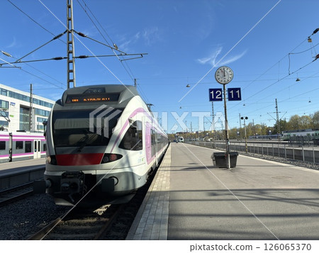 Train at Helsinki Central Station 126065370