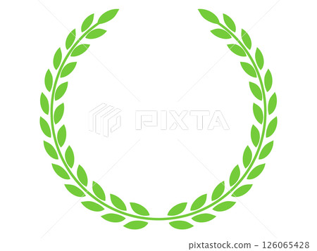 綠色月桂樹框架 126065428