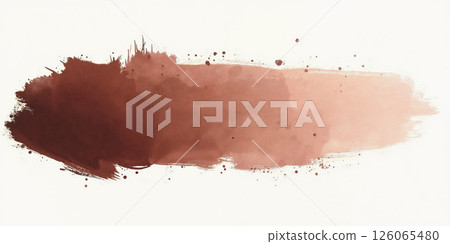 Abstract Mocha and Mauve Brush Strokes A white background with bold, abstract brush strokes in mocha and mauve. The strokes 126065480