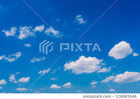 blue sky and white clouds 126065646