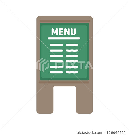 Cafe sign menu illustration Cafe sign menu illustration 126066521