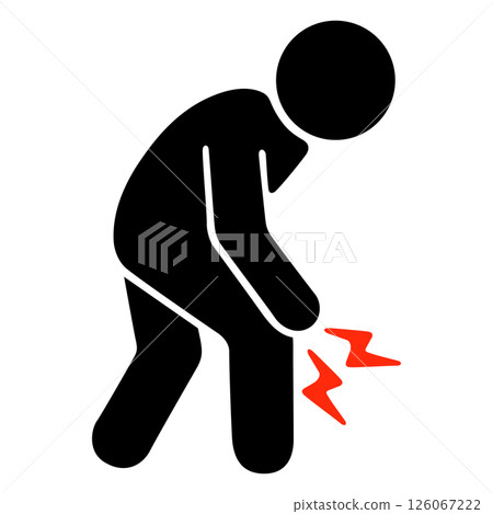 象形圖維克多 (Victor) 圖示患有背痛的人 126067222