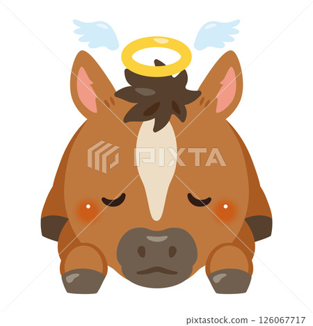 Illustration of a deceased horse 126067717