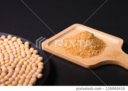 Soybeans and Miso Powder Soybeans and Miso Powder 126068416