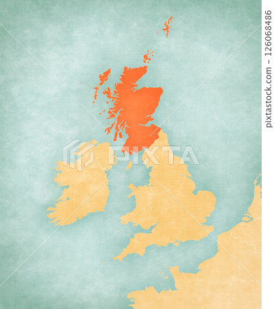 Map of British Isles - Scotland Map of British Isles - Scotland 126068486