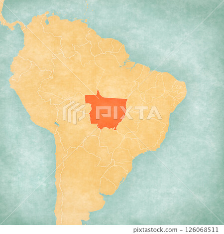 Map of Brazil - Mato Grosso 126068511