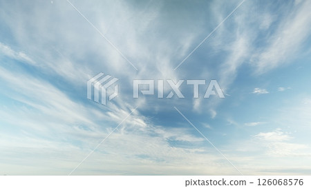 A breathtaking and stunning cloudscape beautifully painted over a clear and bright blue sky A breathtaking and stunning cloudscape beautifully painted over a clear and bright blue sky 126068576