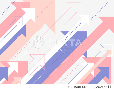 Abstract arrow background symbolizing growth and progress - pastel colored rising arrow pattern Abstract arrow background symbolizing growth and progress - pastel colored rising arrow pattern 126068811