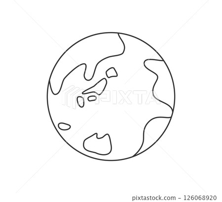 Earth icon illustration vector 126068920