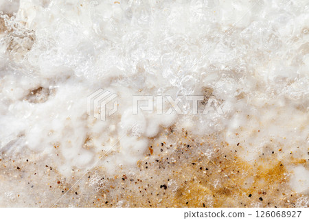 Crystallized salt on the earth 126068927