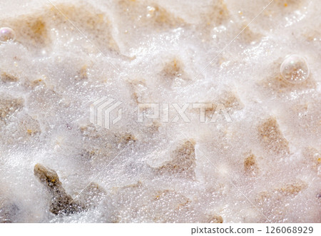 Crystallized salt on the earth 126068929