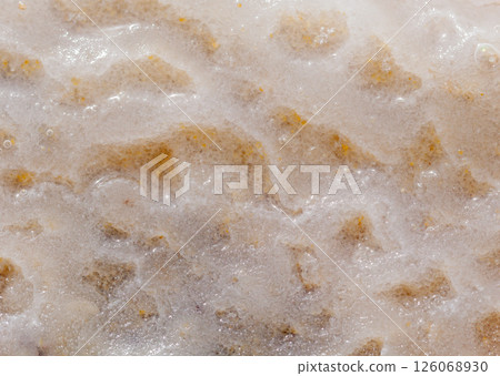 Crystallized salt on the earth 126068930