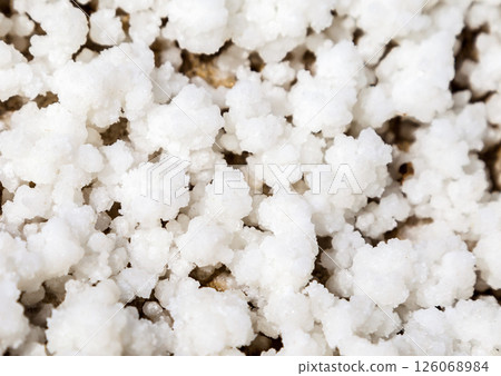 Crystallized salt on the earth 126068984
