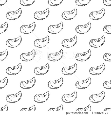 Monochrome cute pattern. Pattern for textiles in hand draw style Monochrome cute pattern. Pattern for textiles in hand draw style 126069177