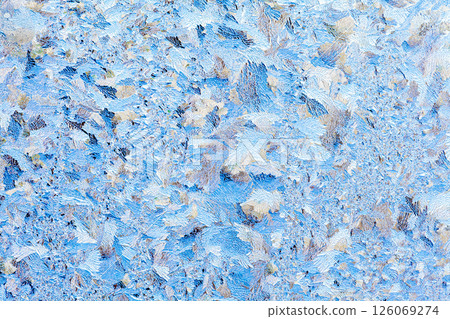 Frost on a window in winter Frost on a window in winter 126069274