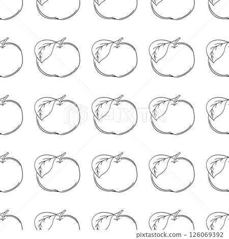 Monochrome cute pattern. Pattern for textiles in hand draw style Monochrome cute pattern. Pattern for textiles in hand draw style 126069392