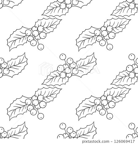 Monochrome cute pattern. Pattern for textiles in hand draw style Monochrome cute pattern. Pattern for textiles in hand draw style 126069417