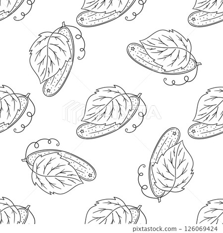 Monochrome cute pattern. Pattern for textiles in hand draw style Monochrome cute pattern. Pattern for textiles in hand draw style 126069424