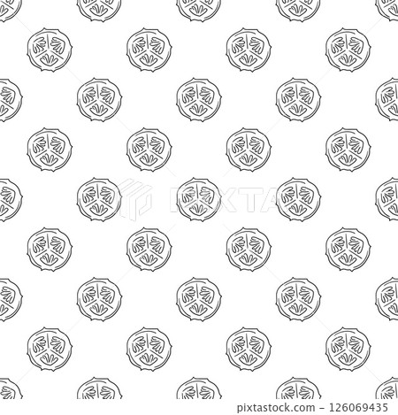 Monochrome cute pattern. Pattern for textiles in hand draw style Monochrome cute pattern. Pattern for textiles in hand draw style 126069435