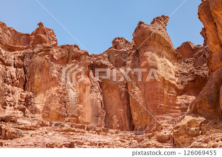 Shlomo Columns in the Negev Desert, Southern Israel Shlomo Columns in the Negev Desert, Southern Israel 126069455