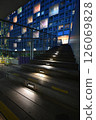 A view from the bottom of the illuminated stairs at Shinonome Canal Court Codan 126069828