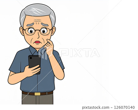 Elderly people, smartphones, problems 126070140