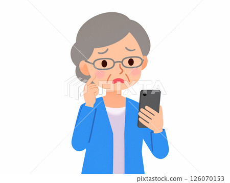 Elderly people, smartphones, problems Elderly people, smartphones, problems 126070153