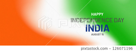 The background is in the colors of the Indian flag with a grainy texture The background is in the colors of the Indian flag with a grainy texture 126071196