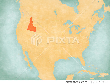 Map of United States of America - Idaho Map of United States of America - Idaho 126071998
