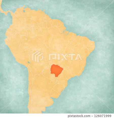 Map of Brazil - Mato Grosso do Sul 126071999