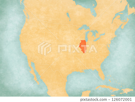 Map of United States of America - Illinois Map of United States of America - Illinois 126072001
