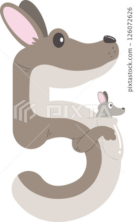 Cartoon Kangaroo Number 5 Cartoon Kangaroo Number 5 126072626
