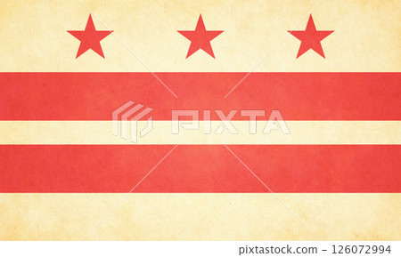 Washington D.C. - vintage flag 126072994