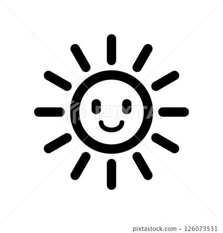 太陽字元圖示插圖 126073531