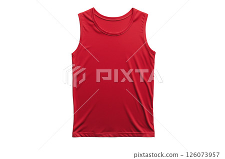 AI-generated image: Red sleeveless (png) 126073957