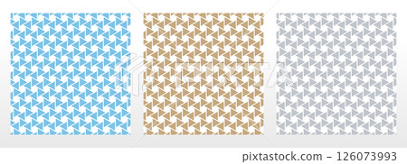 Set of abstract geometric patterns. Seamless vector backgrounds. Colored ornaments Graphic modern patterns Simple lattice graphic design 126073993