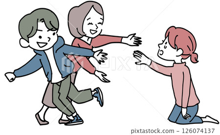 當我們遇到困難或軟弱時，我們都會互相幫助。 126074137