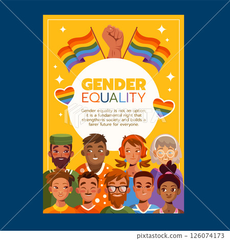 Flat Pride Month Gender Poster Flat Pride Month Gender Poster 126074173