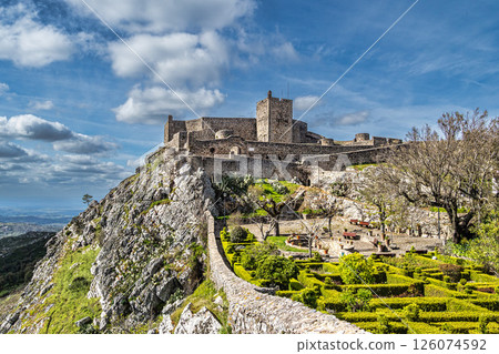 The Fort and Castelo of Marvao on the Hill of Castelo de Marvao in Alentejo, Portugal 126074592