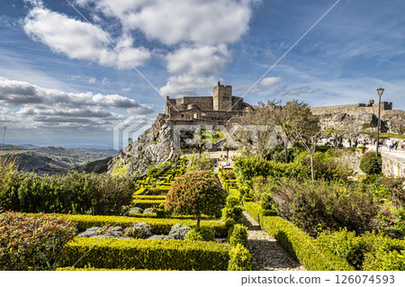 The Fort and Castelo of Marvao on the Hill of Castelo de Marvao in Alentejo, Portugal 126074593