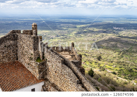 The Fort and Castelo of Marvao on the Hill of Castelo de Marvao in Alentejo, Portugal 126074596