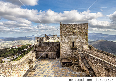 The Fort and Castelo of Marvao on the Hill of Castelo de Marvao in Alentejo, Portugal The Fort and Castelo of Marvao on the Hill of Castelo de Marvao in Alentejo, Portugal 126074597