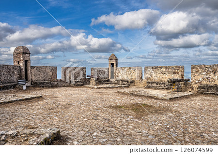 The Fort and Castelo of Marvao on the Hill of Castelo de Marvao in Alentejo, Portugal 126074599