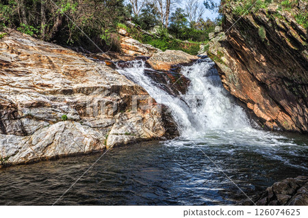 Cascata do Pego do Inferno waterfall in Azenha nova, Portugal Cascata do Pego do Inferno waterfall in Azenha nova, Portugal 126074625