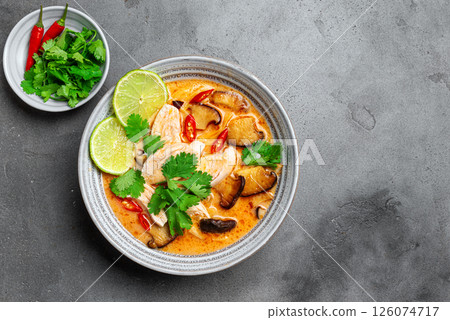 Thai Tom Kha Gai Chicken Soup Thai Tom Kha Gai Chicken Soup 126074717