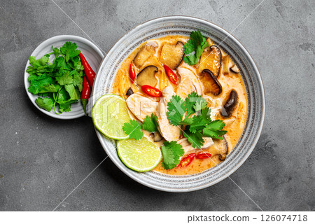 Thai Tom Kha Gai Chicken Soup Thai Tom Kha Gai Chicken Soup 126074718
