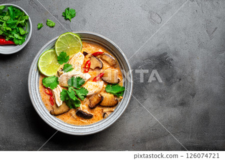 Thai Tom Kha Gai Chicken Soup Thai Tom Kha Gai Chicken Soup 126074721
