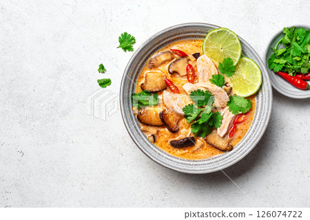Thai Tom Kha Gai Chicken Soup 126074722