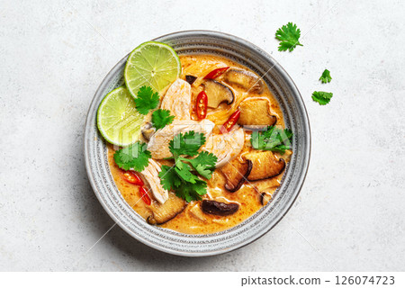 Thai Tom Kha Gai Chicken Soup Thai Tom Kha Gai Chicken Soup 126074723