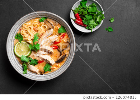 Thai Tom Kha Gai Chicken Soup 126074813
